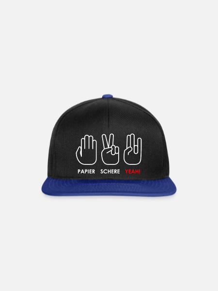 Tuning 02 - Snapback Cap - Schwarz/Königsblau