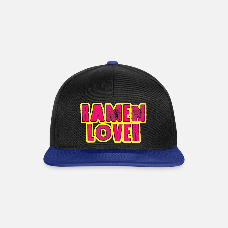 ramen lover - Snapback Cap - Schwarz/Königsblau