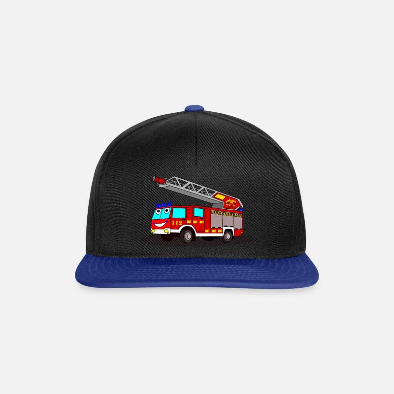 Fire Engine - Snapback Cap - black/bright royal
