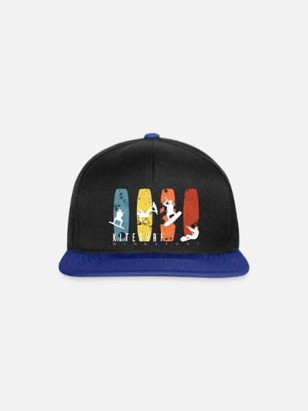 KITESURF - Snapback Cap - Schwarz/Königsblau