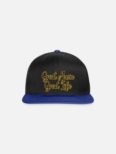 Großartige Musik 2 - Snapback Cap - Schwarz/Königsblau