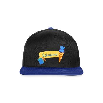 Schulkind - Snapback Cap - Schwarz/Königsblau - Vorne