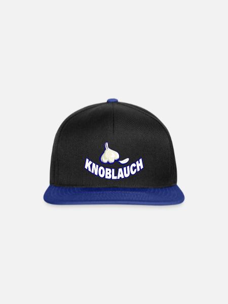 KNOBLAUCH - Snapback Cap - Schwarz/Königsblau