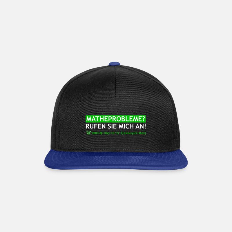 Math Math Math Teacher Cadeau Algèbre - Casquette snapback - noir/bleu royal