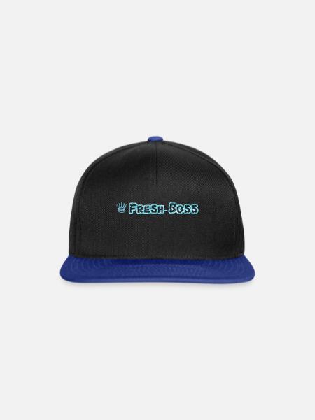 Fresh-Boss - Snapback Cap - Schwarz/Königsblau