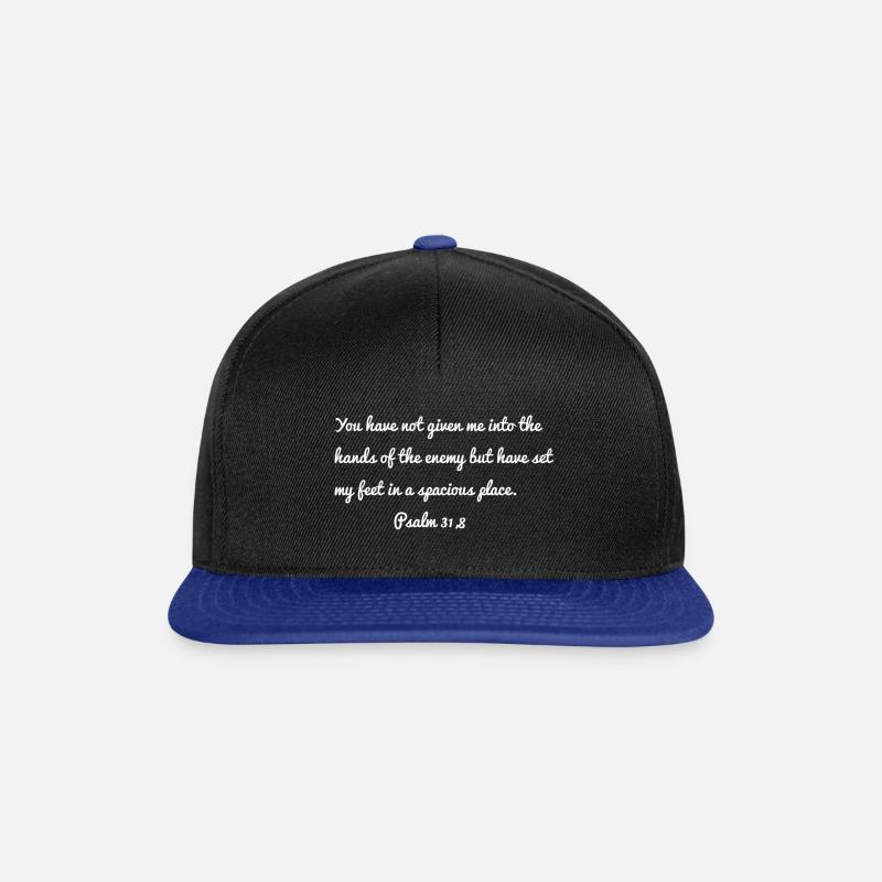 Christian - Snapback Cap - black/bright royal