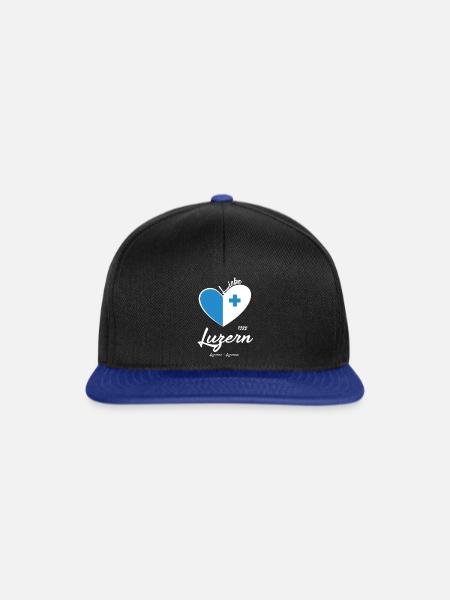 Luzern - Snapback Cap - Schwarz/Königsblau