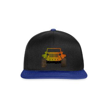 jeep - Casquette snapback - noir/bleu royal - Devant