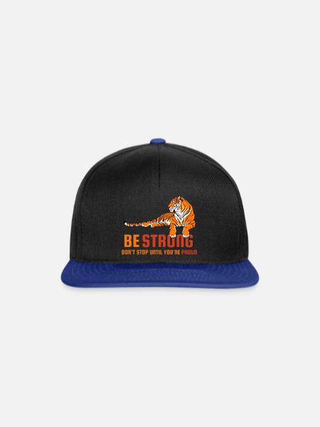 Be Strong - Snapback Cap - Schwarz/Königsblau