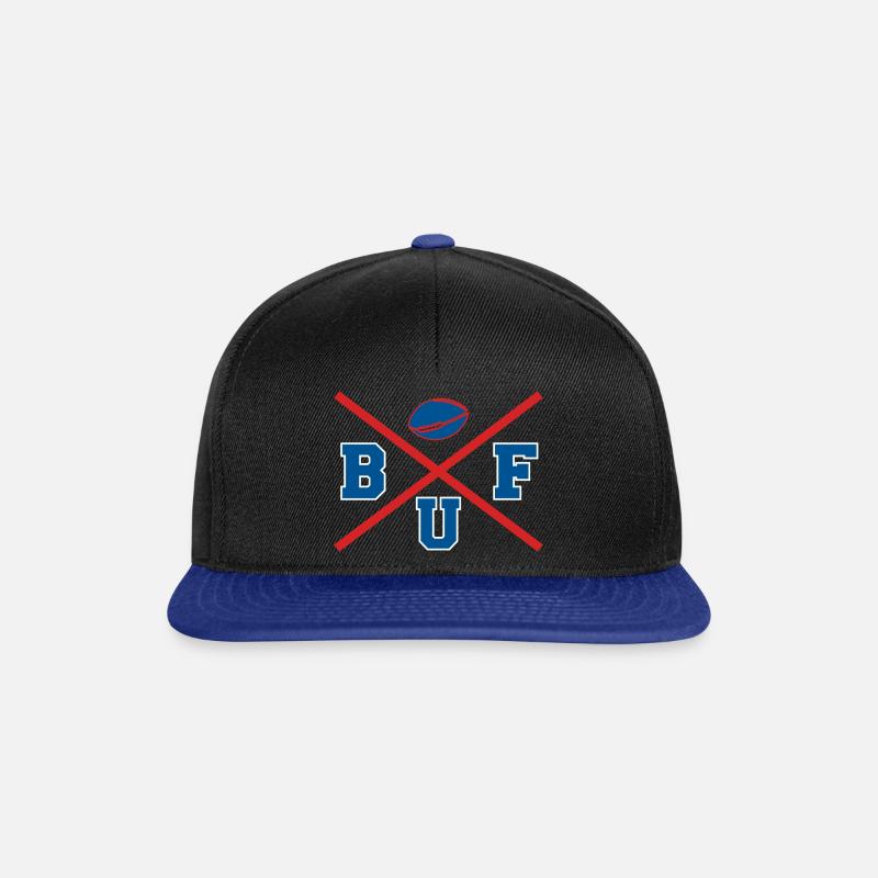 Buffalo Cross - Snapback Cap - Schwarz/Königsblau