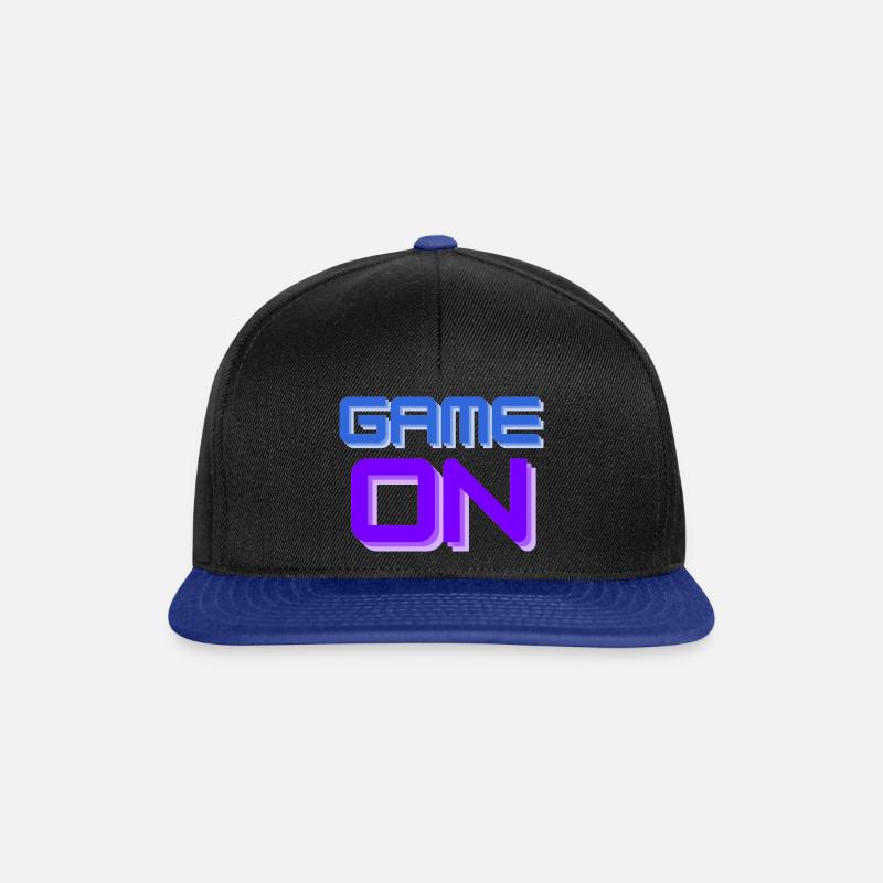 Game On - Our first design - Snapback Cap - black/bright royal