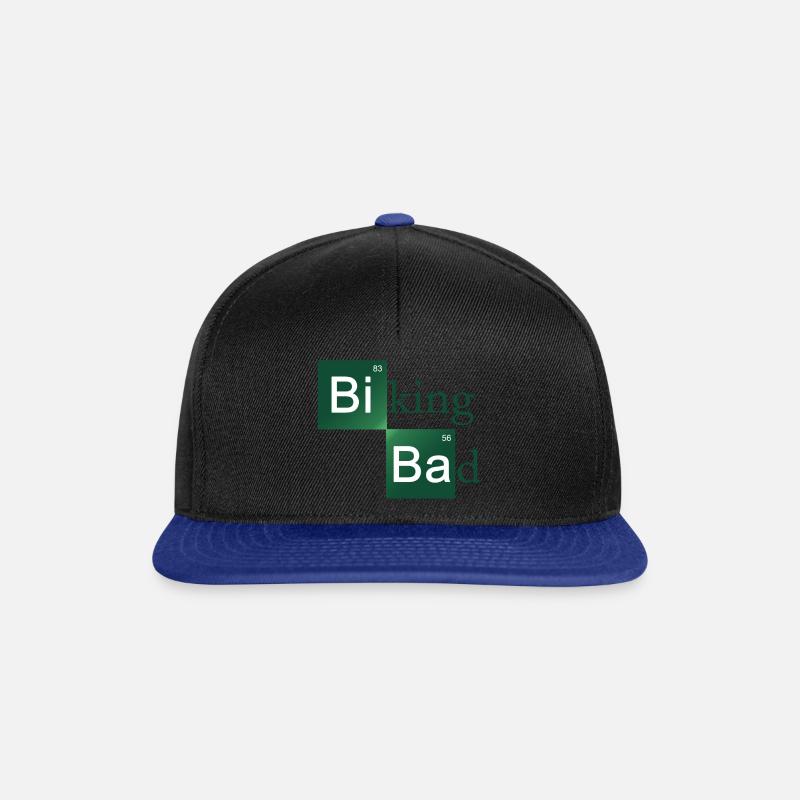 Biking Bad - Snapback Cap - Schwarz/Königsblau
