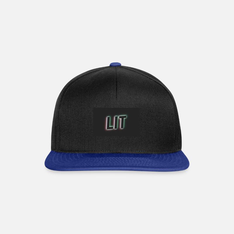 LIT Produkt - Snapback Cap - Schwarz/Königsblau