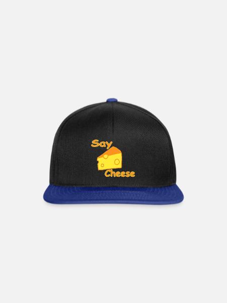 Say Cheese - Snapback Cap - Schwarz/Königsblau