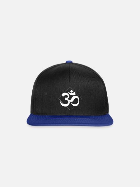 OM sign - Snapback Cap - black/bright royal