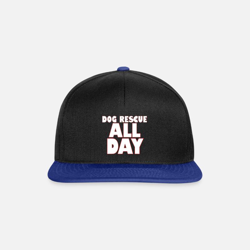 Hunder dyrevelferd - Snapback-caps - svart/kongeblå