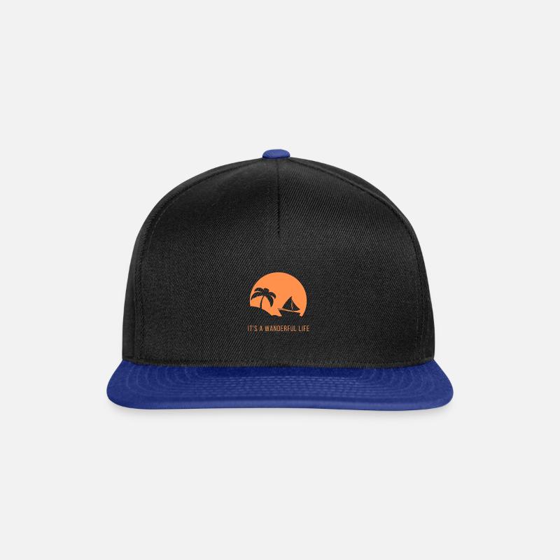 It's a wanderful life - Snapback Cap - Schwarz/Königsblau