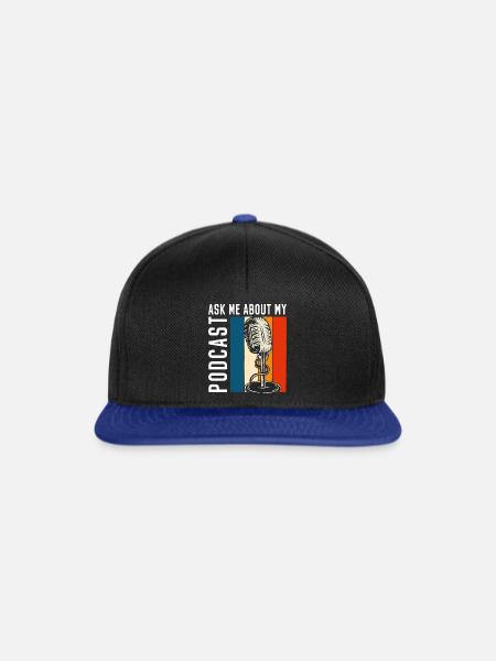 Moderator Beruf Hobby Puls - Snapback Cap - Schwarz/Königsblau