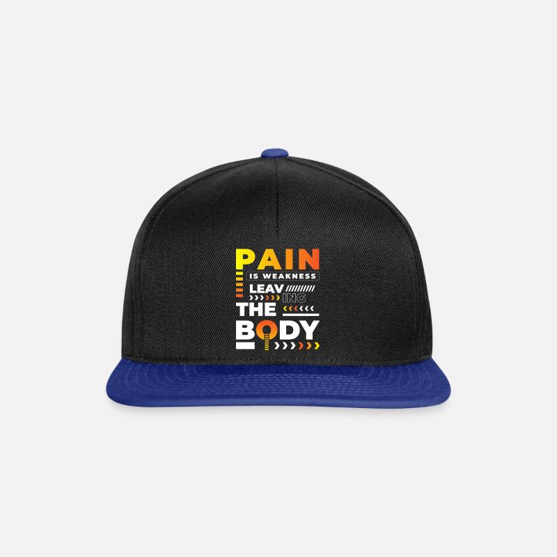 Crosstrainer Ausdauer Sport Trainer - Snapback Cap - Schwarz/Königsblau