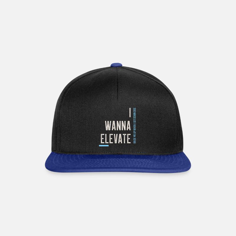 Ich möchte Erhöhen - Snapback Cap - Schwarz/Königsblau