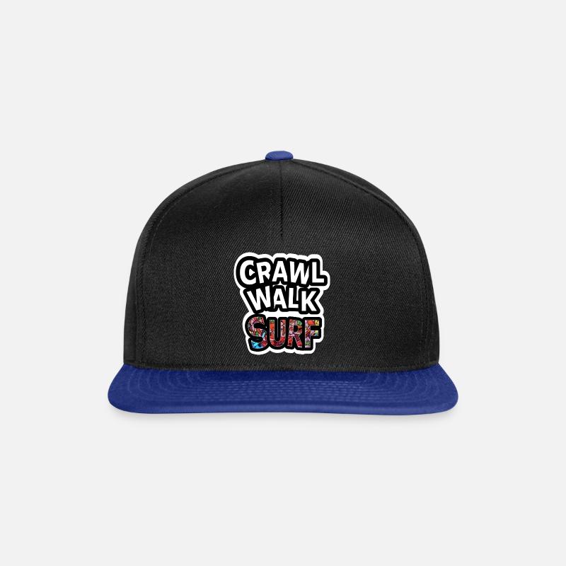 Surfing Baby - Snapback Cap - Schwarz/Königsblau