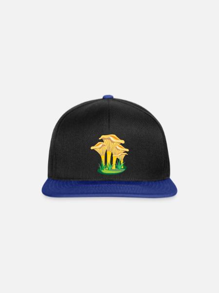 Pilze Pilze - Snapback Cap - Schwarz/Königsblau