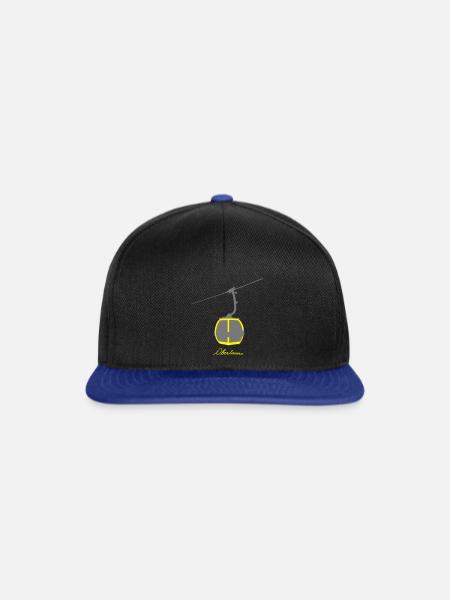 Gondel Obertauern - Snapback Cap - Schwarz/Königsblau
