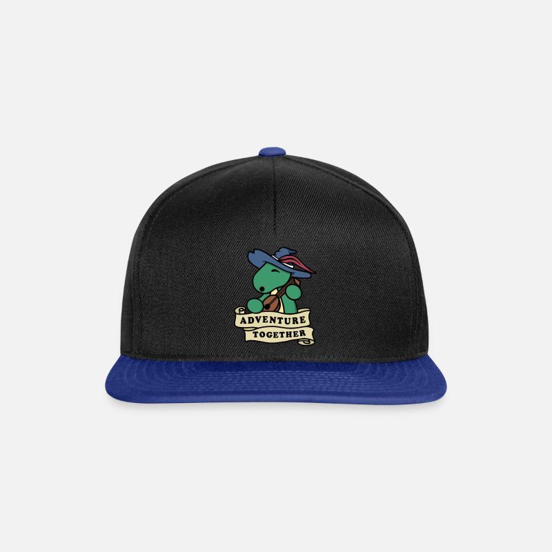 Aventure ensemble - Casquette snapback - noir/bleu royal
