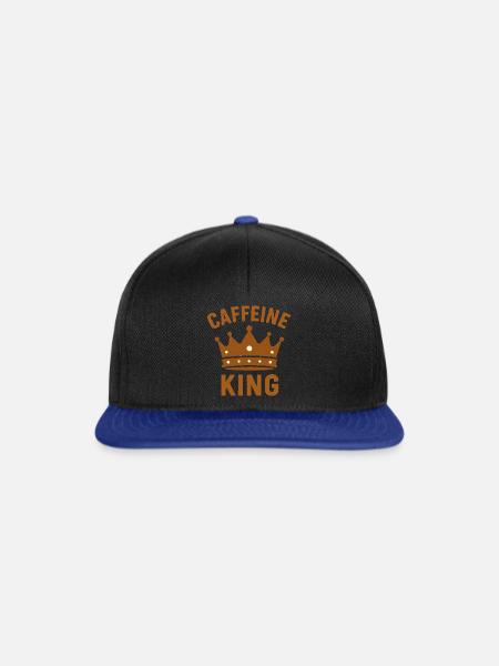 Caffeine King - Snapback Cap - Schwarz/Königsblau