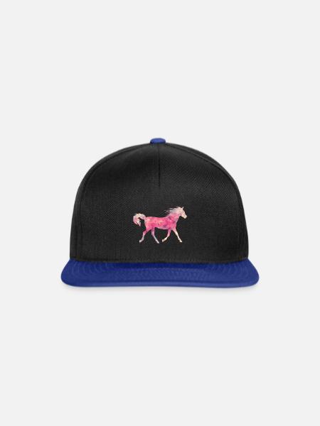 Wildpferd - Snapback Cap - Schwarz/Königsblau
