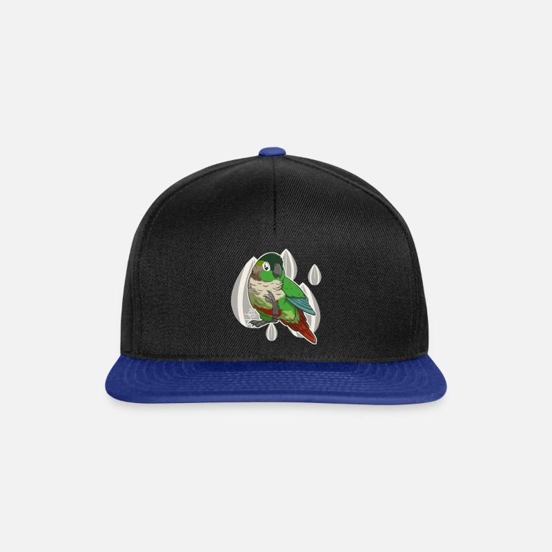 Süße grüne Wange conure - Snapback Cap - Schwarz/Königsblau