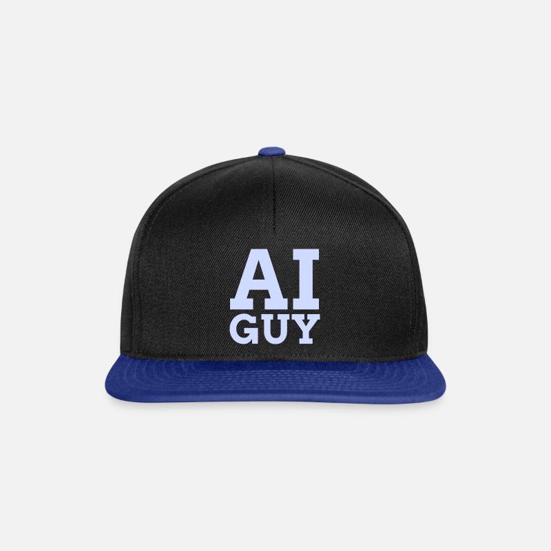 AI Guy - Snapback Cap - black/bright royal