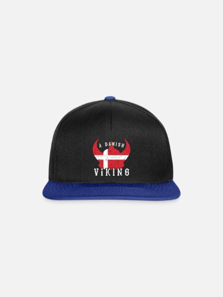 Vikinger Dänemark - Snapback Cap - Schwarz/Königsblau