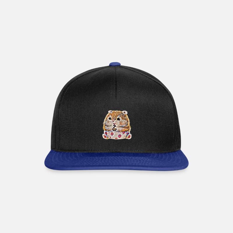 Hamster - Snapback Cap - Schwarz/Königsblau