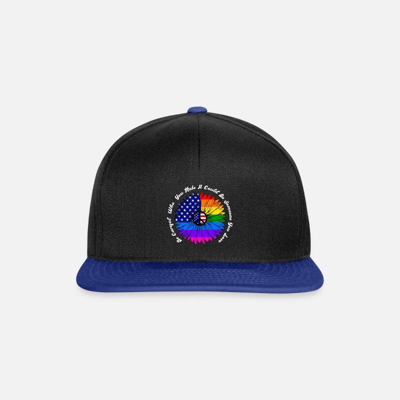 Fai attenzione a chi odi Potrebbe essere qualcuno - Snapback Cap - nero/blu royal
