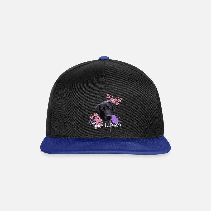 Team schwarzer - Snapback Cap - Schwarz/Königsblau