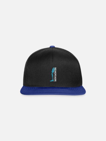 Teil Mensch Teil Maschine - Snapback Cap - Schwarz/Königsblau