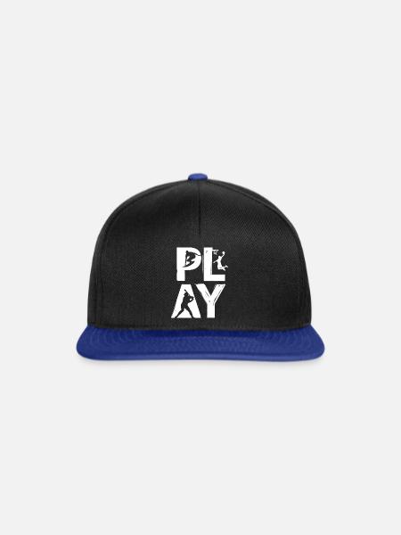 PLAY - Snapback Cap - Schwarz/Königsblau