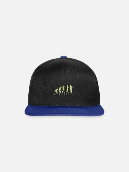 Human Evolution - Snapback Cap - Schwarz/Königsblau