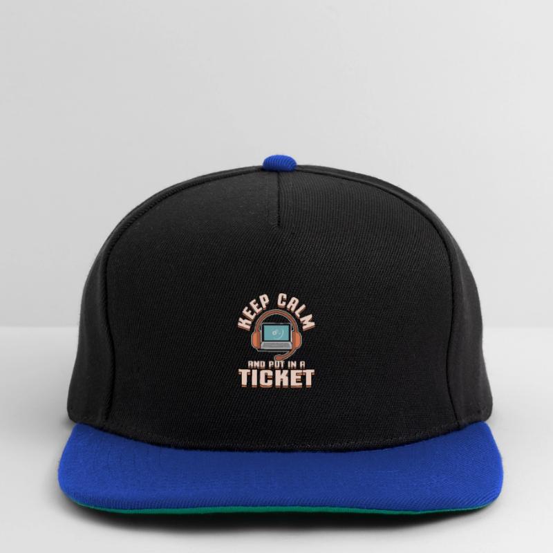 Tech support Ticket Computerproblem Bug Informatik Snapback Cap