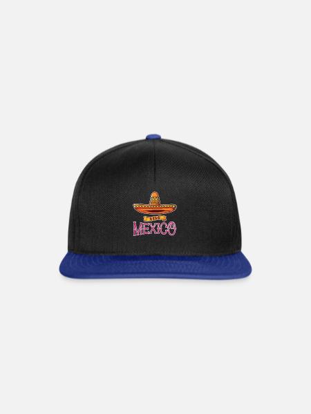 Mexiko - Snapback Cap - Schwarz/Königsblau