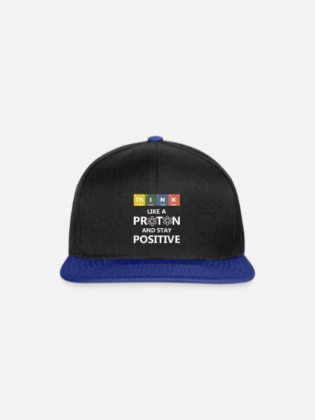 Elementwissenschaftliche Protonenchemie - Snapback Cap - Schwarz/Königsblau