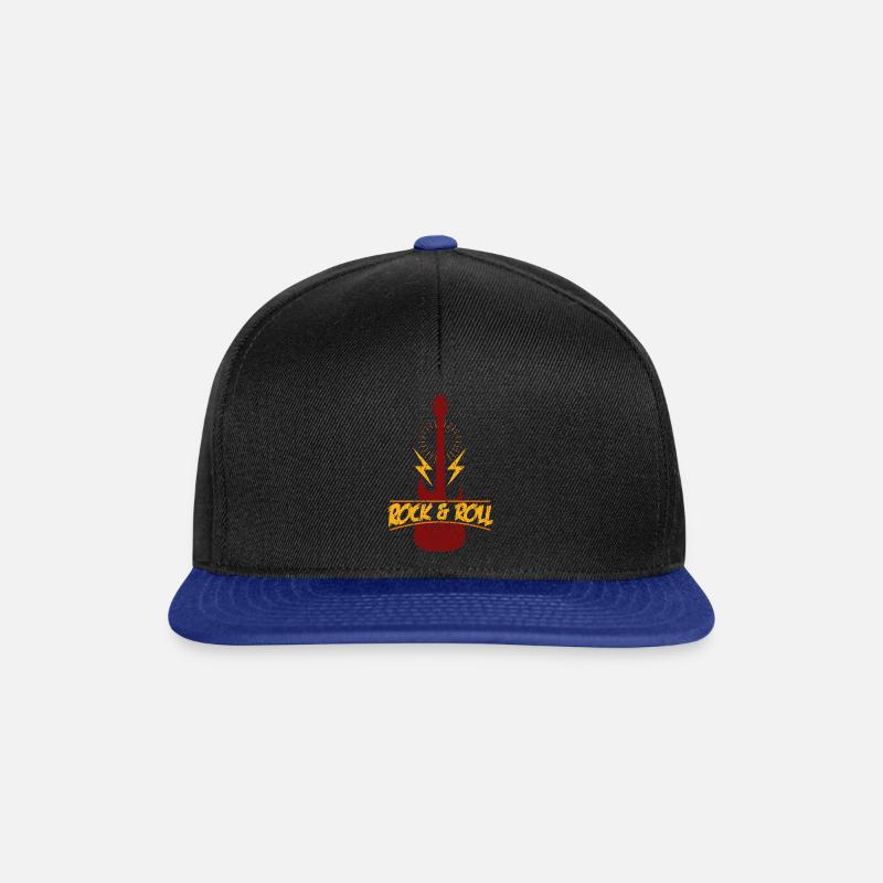 Rock n Roll - Snapback Cap - Schwarz/Königsblau