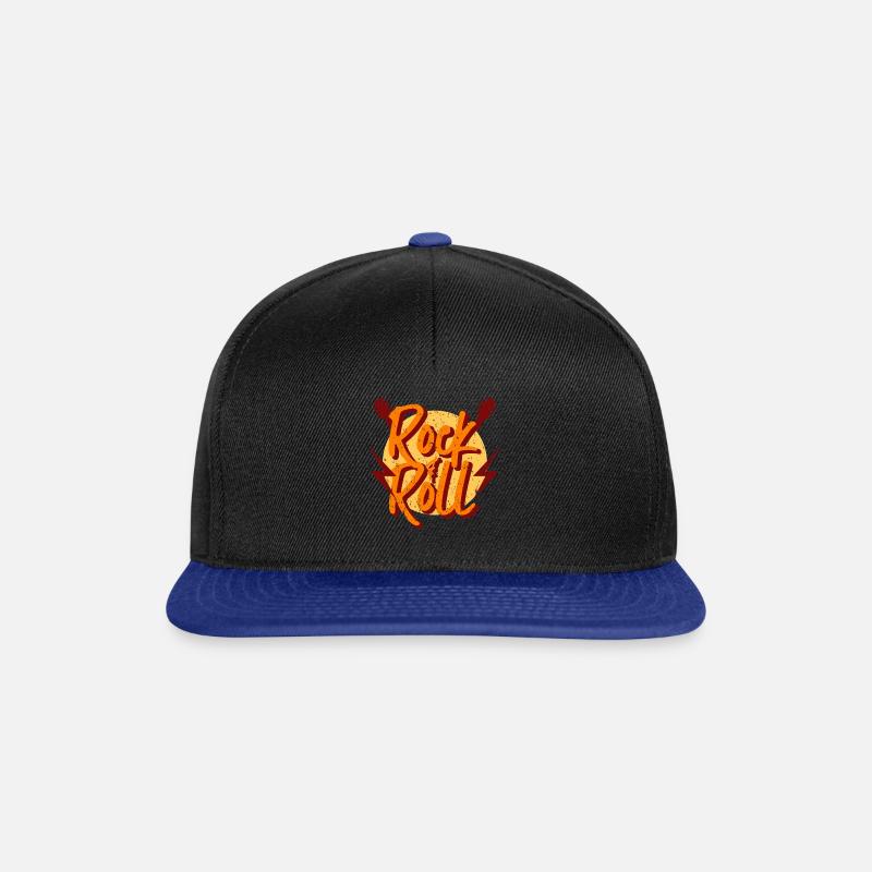 Rock 'n' Roll - Snapback Cap - Schwarz/Königsblau