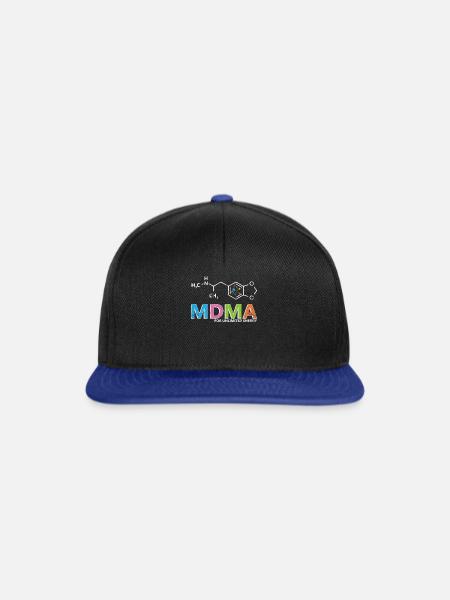 Ecstasy MDMA - Snapback Cap - Schwarz/Königsblau