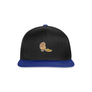 Cadeau drôle de pommes de terre frites - Casquette snapback - noir/bleu royal - Devant