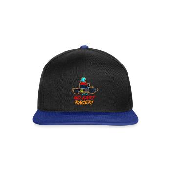 Go-Kart-Racer - Snapback Cap - Schwarz/Königsblau - Vorne