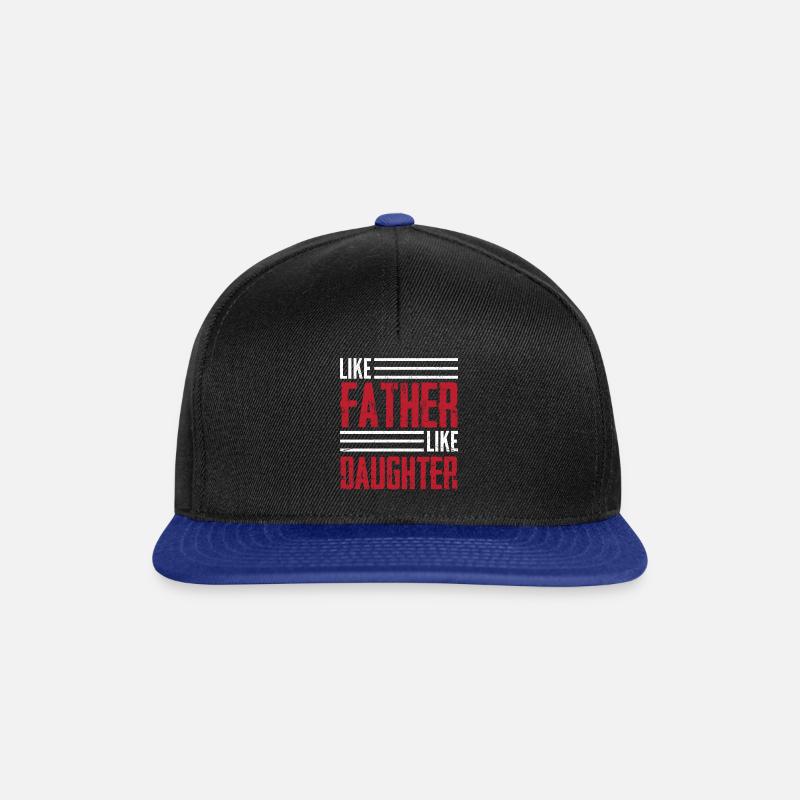 Vater-Tochter-Tandem - Snapback Cap - Schwarz/Königsblau