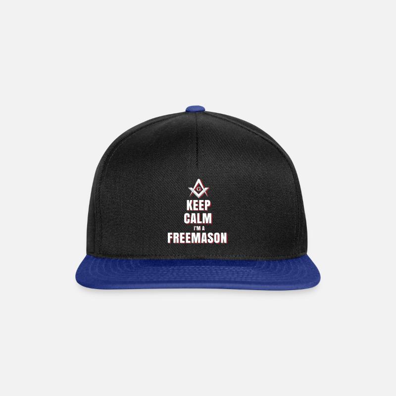 Keep Quiet Masonic Gift - Snapback Cap - black/bright royal