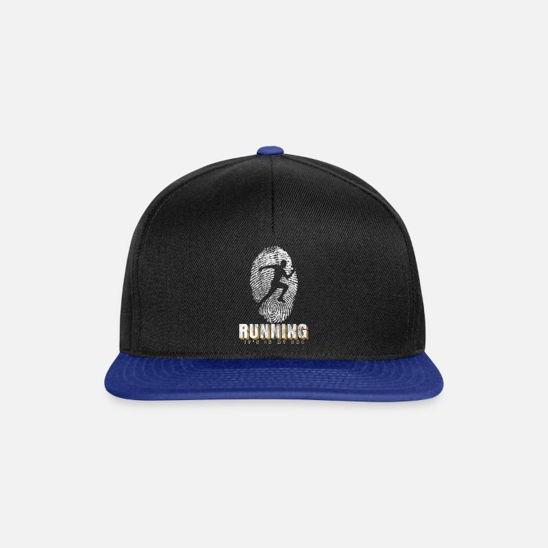Runner-DNA ausführen - Snapback Cap - Schwarz/Königsblau